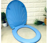 Сидіння на унітаз пластик. Перлина (блакитна)