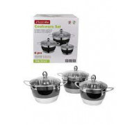 Набір каструль Kamille 6 предметів (2л, 2.7л, 3.6л) з нержавіючої сталі