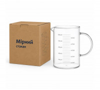 Мірний стакан S&T скляний 1л