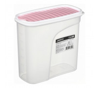 Контейнер для сипучих Ardesto Fresh 1,8 л., рожевий, пластик