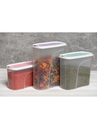 Контейнер для сипучих Ardesto Fresh 1,8 л., рожевий, пластик