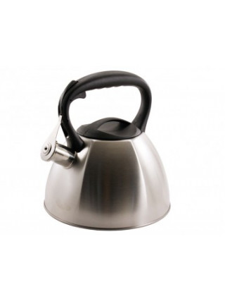 Чайник Zauberg 3,0 л. , нержавіюча сталь, чорна ручка 