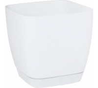 Вазон Form-Plastic Тоскана квадратна з підставкою 15 см (білий)