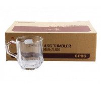 Набір кружок скляних Red Cherry 250 мл  6 шт  