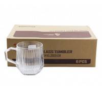 Набір кружок скляних Red Cherry 6 шт 250 мл 