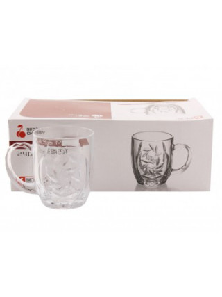 Набір кружок скляних Red Cherry 290 мл 6 шт  