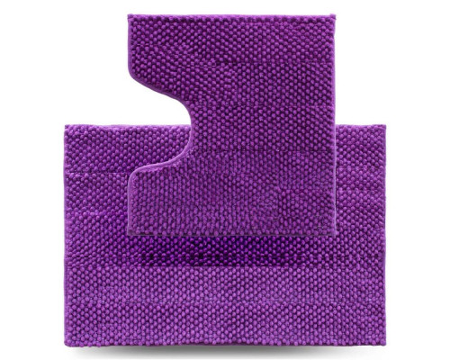 Набір килимів в ванну кімнату Dariana Ананас 55*80+55*50 см (2шт.) (фіолетовий)