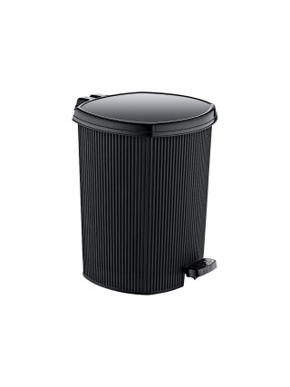 Відро для сміття з педаллю 11 л, LINE, 27*26,5*32 см (чорний)*12