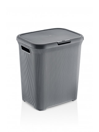 Корзина для білизни LINE 52 л 40*43*49 см (сірий)