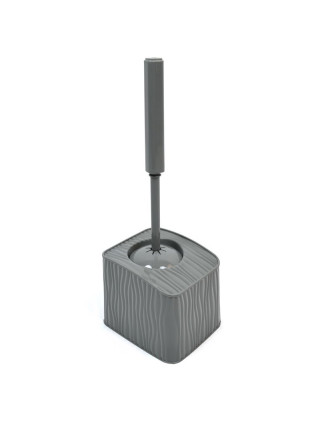 Йорж для унітазу з підставкою WAVY "хвиля" (сірий)