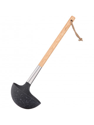 Ополоник Ardesto Midori, 30.5см, нейлон, дерево, нержавіюча сталь, чорний