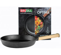 Сковорода чавунна Brizoll Optima 240*46,5 мм з ручкою