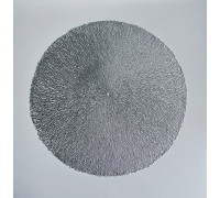 Підставка під тарілку Olens "Сяйво" d-40 см., срібний