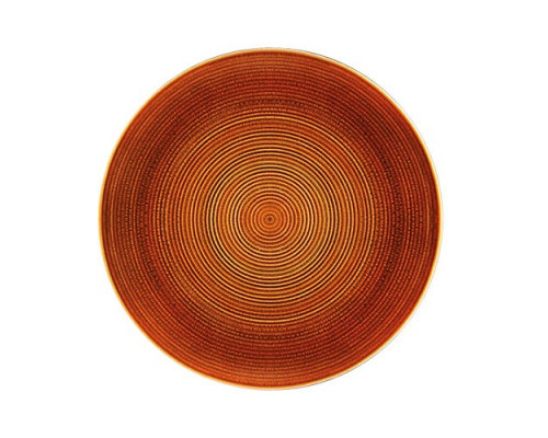 Тарілка обідня кругла LosK "Brenda Orange" d-22,6 см.