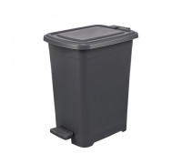 Відро для сміття з педаллю Elif Plastic 25 л., Slim  (антрацит) (6)