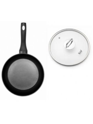 Сковорода алюмінієва Krauff d-28 см з антипригарним покриттям і скляною кришкою
