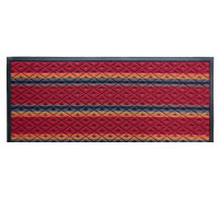 Килим гумовий Dariana Multicolor, 80*120 см, з ворсовим покриттям, №2 червоний