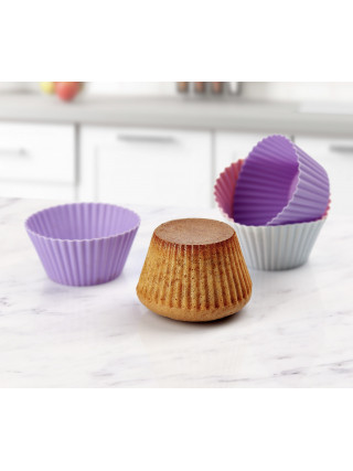 Набір форм силіконових для випічки мафінів Baroness "Classic" 7*3,5 см., 6 шт.