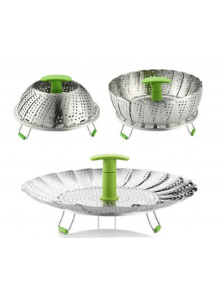 Пароварка складна Kamille d-13,8 см., металева 