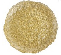 Тарілка ARDESTO Golden ice 20.5x2см, скло, золотистий