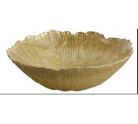 Салатник ARDESTO Golden ice 16x5см, 460мл, скло, золотистий
