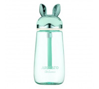 Пляшка для води Ardesto Bunny 600мл, пластик, зелений