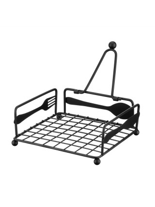 Серветниця Ardesto Midori, 18*18*7 см, метал, чорна