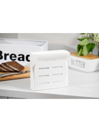 Серветниця  Ardesto Midori, 15*4*12.5 см, метал, біла