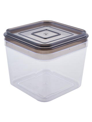 Контейнер для сипучих продуктів Алеана 0,6 л. (прозорий/коричневий-прозорий)