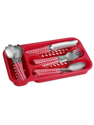 Набір столових приборів Kamille 24 пр. в лотку