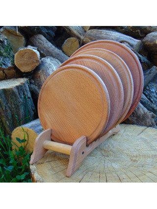 Дошка для піци бамбукова d-32 см.