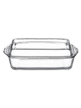 Каструля скляна Borcam v-2,75 л+1,38 л,  34 см*19 см., прямокутна 