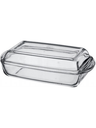 Каструля скляна Borcam прямокутна 28,6*16 см, v-1,3+0,9 л 
