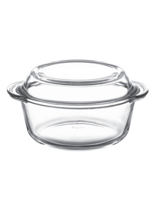 Каструля скляна Borcam 1,5 л кругла 