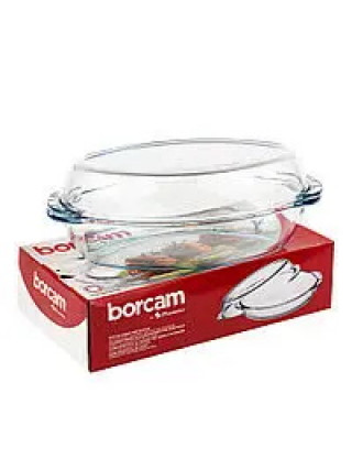 Каструля скляна Borcam овальна 2,0+1,7 л