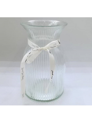 Ваза скляна VIVA MONO 19 см прозора