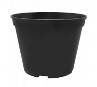 Вазон для розсади круглий 3,0 л., 19*15 см., (чорний)