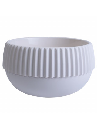 Вазон "Бохо" низький d22 (біла роза)