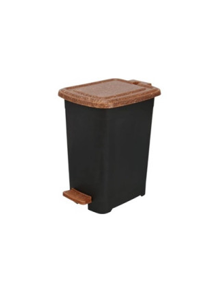 Відро з педаллю Elif Plastik Wood SLIM-ЕКО 8 л  