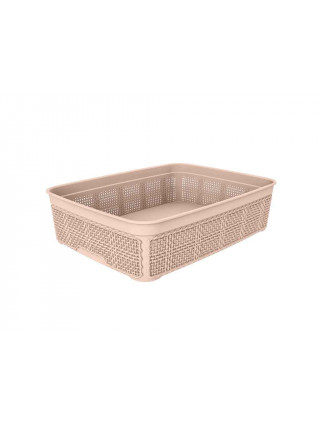 Корзинка без кришки AKAY Plastik JUTE MIX 2,5 л 25*19*6,5 см