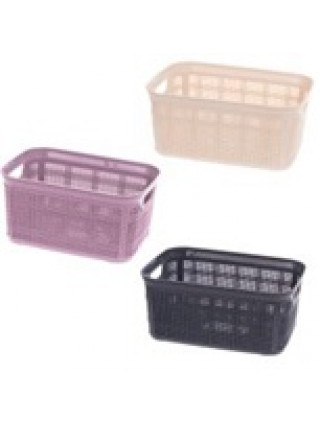 Корзина для побутових речей без кришки 1,25 л PEARL mini, 18*12*7 см, Bursev plastik, (ЛАТЕ)*24