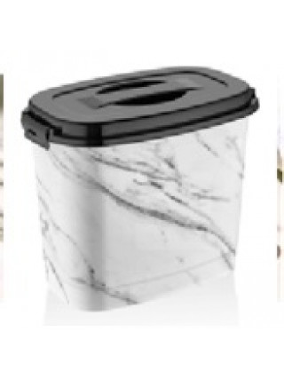 DECOR кошик з кришкою 6,9 л (128 білий мармур)