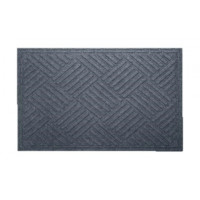 Килим гумовий 120*180*0,3 см з ворсовим покриттям (сірий)