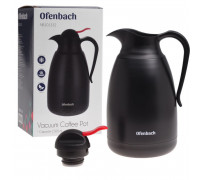 Термос-конференція для чаю та кави Ofenbach 1,5л з нержавіючої сталі з пластиковою кришкою (чорний)