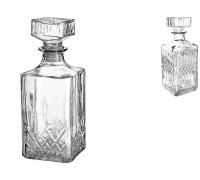 Графін S&T 1 л. з скляним корком 