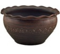 Макітра Кераміст хвилька декор чорна 2,5 л.