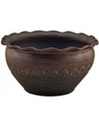 Макітра Кераміст хвилька декор чорна 2,5 л.