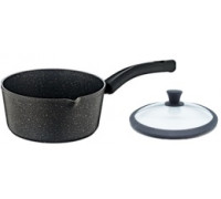 Ківш Prime TG-Line Krauzer 1,2л литий алюміній, кришка силіконовий обідок, індукція