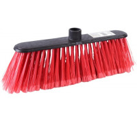 Щітка для прибирання Eco Fabric без ручки 27см, пластикова чорна/червоний