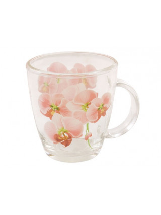 Кружка 340 мл Interos Міні Орхідея скляна